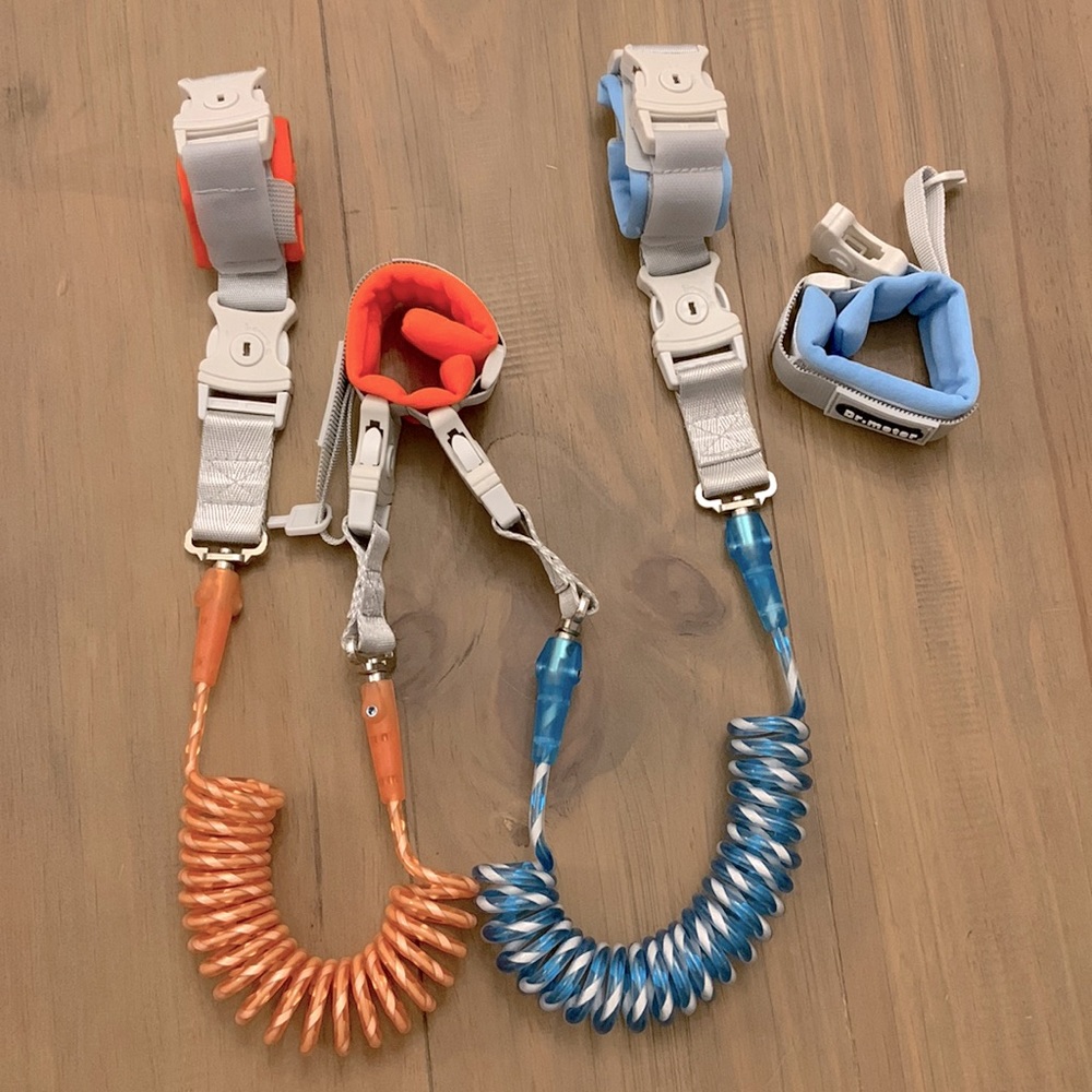 Single or Double Toddler Safety Wristband Leash